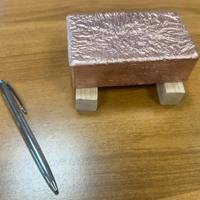 Lingotto di da rame da 3 kg