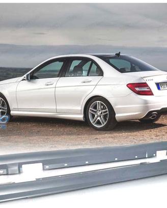 MINIGONNE LATERALI MERCEDES CLASSE C W204 LOOK AMG