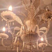 Lampadario di Murano con oro zecchino