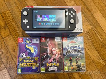 Nintendo switch lite + 3 giochi pokemon