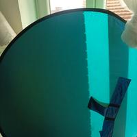 Green screen rotondo verde/blu