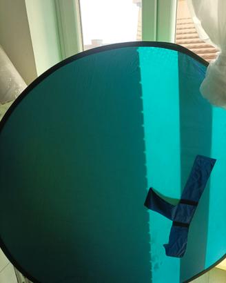 Green screen rotondo verde/blu