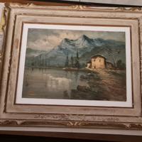 A. MAURI  primi '900 paesaggio  d'alta montagna co