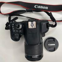 Canon EOS 750D obiettivo canon 18-55