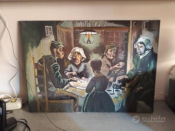 copia quadro van Gogh mangiatori di patate