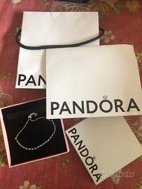 Bracciale tennis Pandora arg.e zirconi c/scat.orig