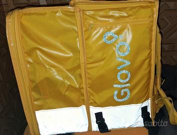 zaino glovo nuovo più giubbino catarifrangente. 