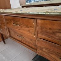 Comò vintage anni ‘60 con specchiera