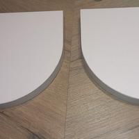 2 mensole mezza luna