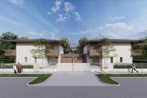 Nuova realizzazione di bifamiliare con giardino ad