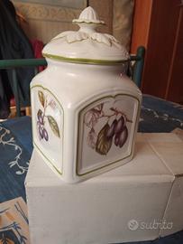 Biscottiera e barattoli con vassoio 