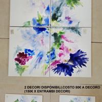 decori piastrelle a mano vintage