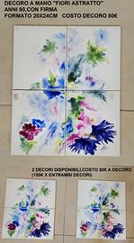 decori piastrelle a mano vintage