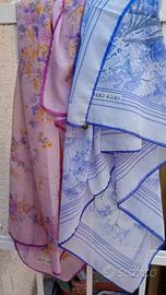 Lotto 2 foulard vintage Olga Greco anni 80 