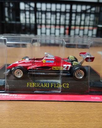 modellino Ferrari F126 C2 scala 1:42