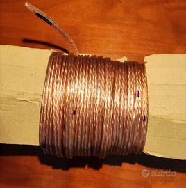 Coppia cavi speaker OFC 2×5 mt – rame multifilare