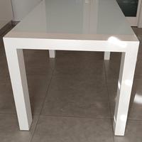 tavolo bianco allungabile cucina con 4  sedie 