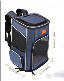 zaino  per trasporto cani