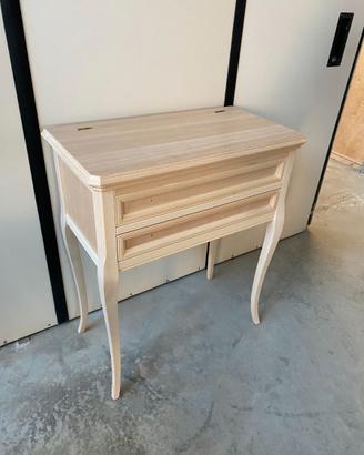 Mobile consolle tavolino ingresso in legno grezzo