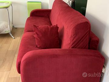 Divano letto 3 posti con materasso due piazze