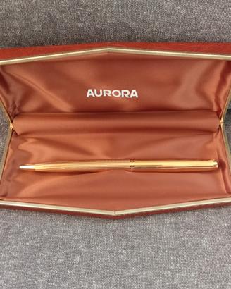 Penna a sfera vintage Aurora 98 placcata oro con c