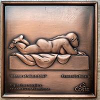 Fernando Botero, placca in bronzo