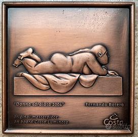 Fernando Botero, placca in bronzo