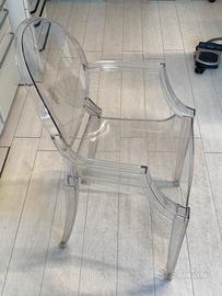 6 sedie kartell louis ghost