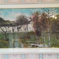 Quadro paesaggio Giuliano Scappi 1970