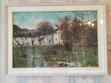 Quadro paesaggio Giuliano Scappi 1970