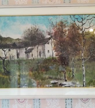 Quadro paesaggio Giuliano Scappi 1970