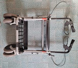 Ausilium Rollator deambulatore pieghevole a 4 ruot