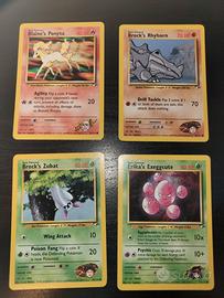 Lotto di 9 carte Gym heroes NM Near mint