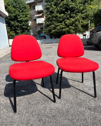Coppia di sedie da ufficio
