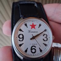 orologio da polso Vintage meccanico a corda cassa 