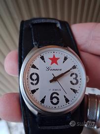 orologio da polso Vintage meccanico a corda cassa 