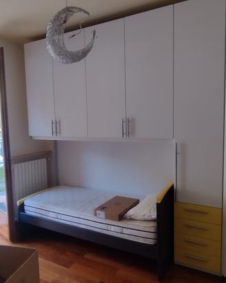 cameretta a Ponte  in laminato bianco