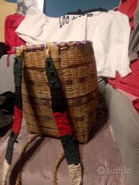 gerla in vimini con bretelle 