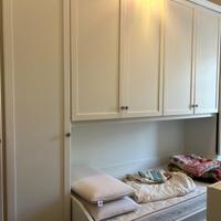 Cameretta Ponte Legno Bianco doppio letto singolo