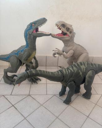 3 Dinosauri  GIGANTI 1 metro Jurassic World