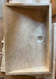 Lavabo da appoggio in marmo