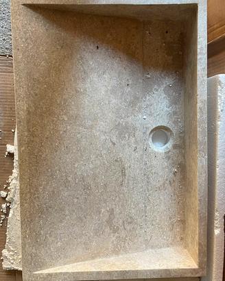 Lavabo da appoggio in marmo