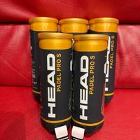 5 tubi palle padel Head PRO S + 2 overgrip