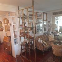 ESPOSITORE PARETE DIVISORIA IN OTTONE, anni '70