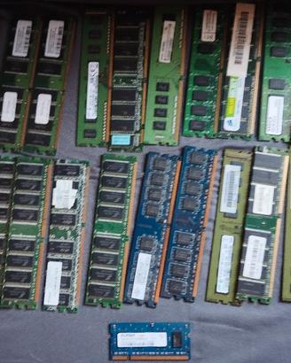 memoria memorie  RAM lotto 