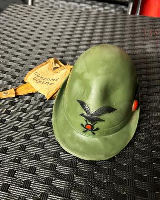 Mini giradischi cappello alpini vintage