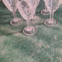 bicchieri da liquore anni 50