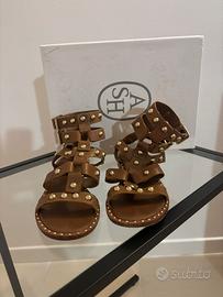 Sandalo ASH con borchie cuoio