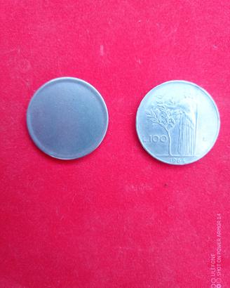 Tondello non coniato 100 Lire Minerva 