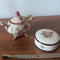 coppia porcellane Capodimonte aurora ceramiche